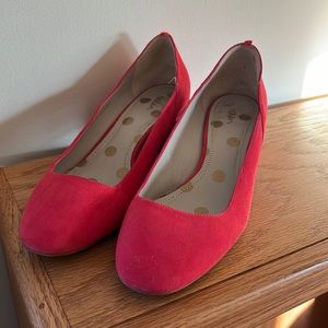 Lipstick Pink Suede Boden Heels Size 40